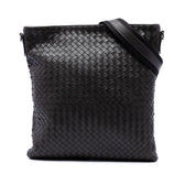Flat Messenger Bag Intrecciato Nappa Medium