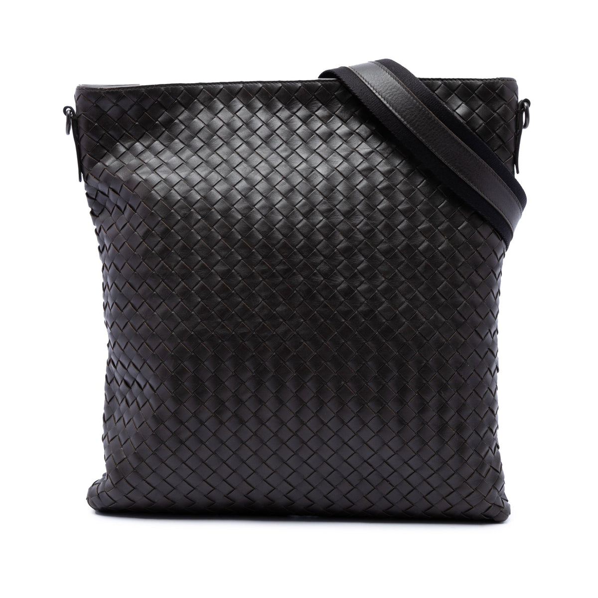 Flat Messenger Bag Intrecciato Nappa Medium