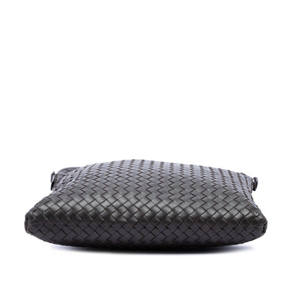 Flat Messenger Bag Intrecciato Nappa Medium