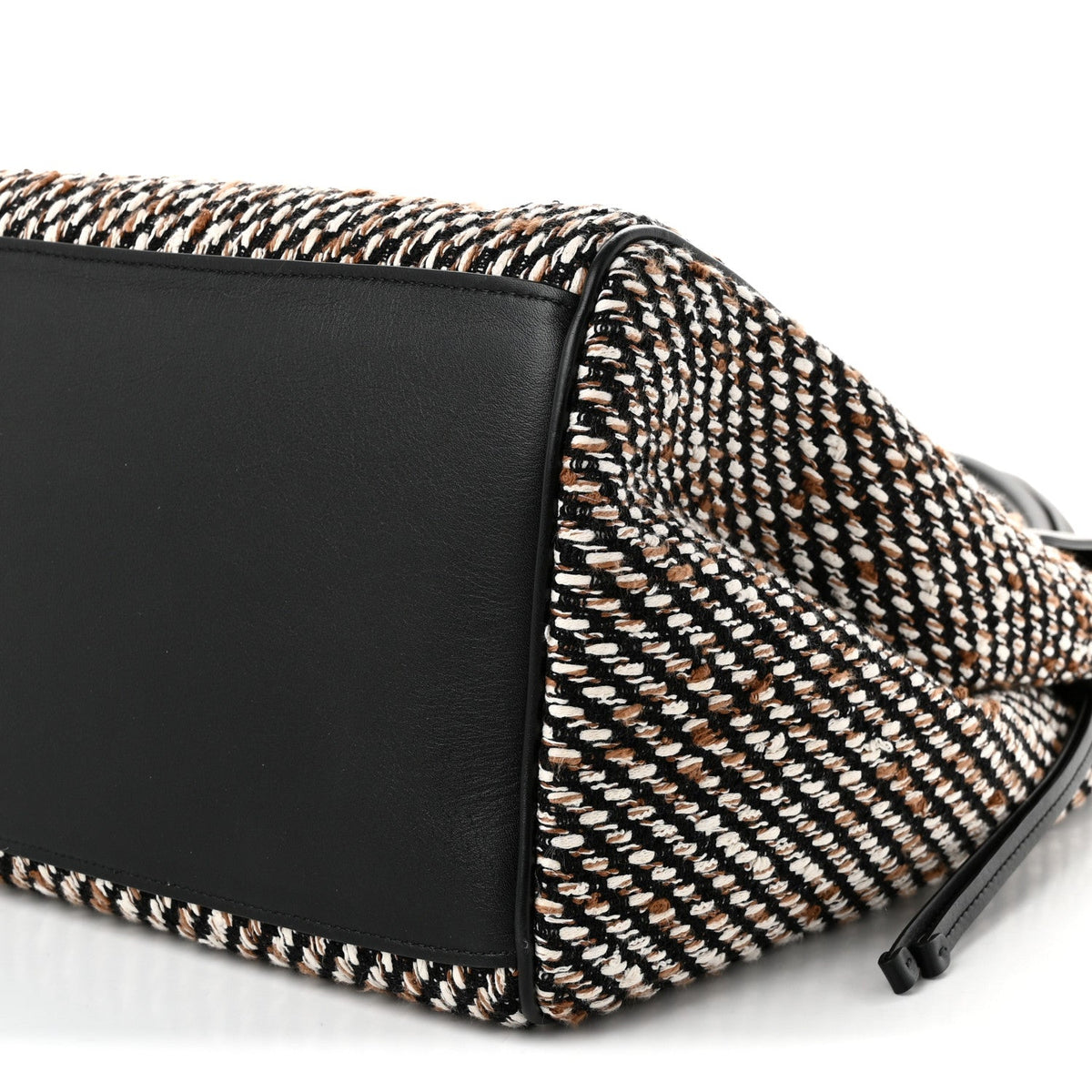 Chanel Tweed Calfskin Urban Essentials Large Shopping Bag Black Multicolor