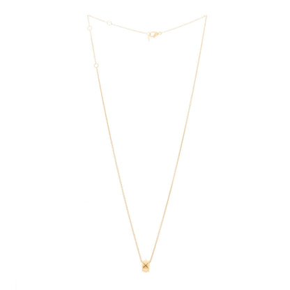 Chanel 18K Yellow Gold Coco Crush Round Pendant Necklace