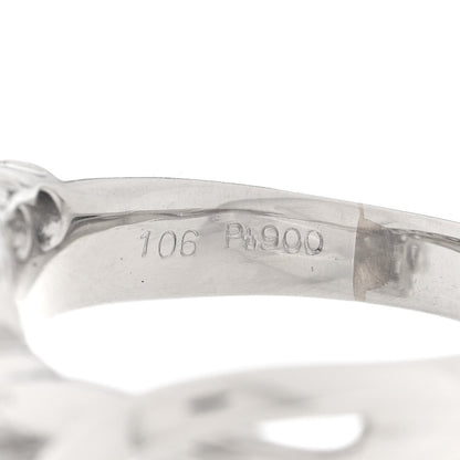 Platinum Diamond 1.06ctw Flower Ring 52 6
