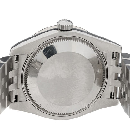 Rolex Stainless Steel 18K White Gold Diamond 31mm Datejust Watch 278384RBR