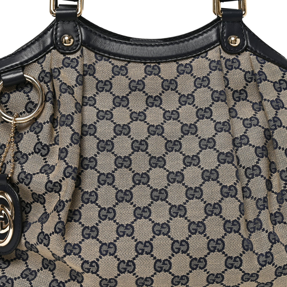 Gucci Monogram Medium Sukey Tote Navy