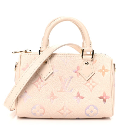 Louis Vuitton Empreinte Monogram Nano Speedy Dream Beige