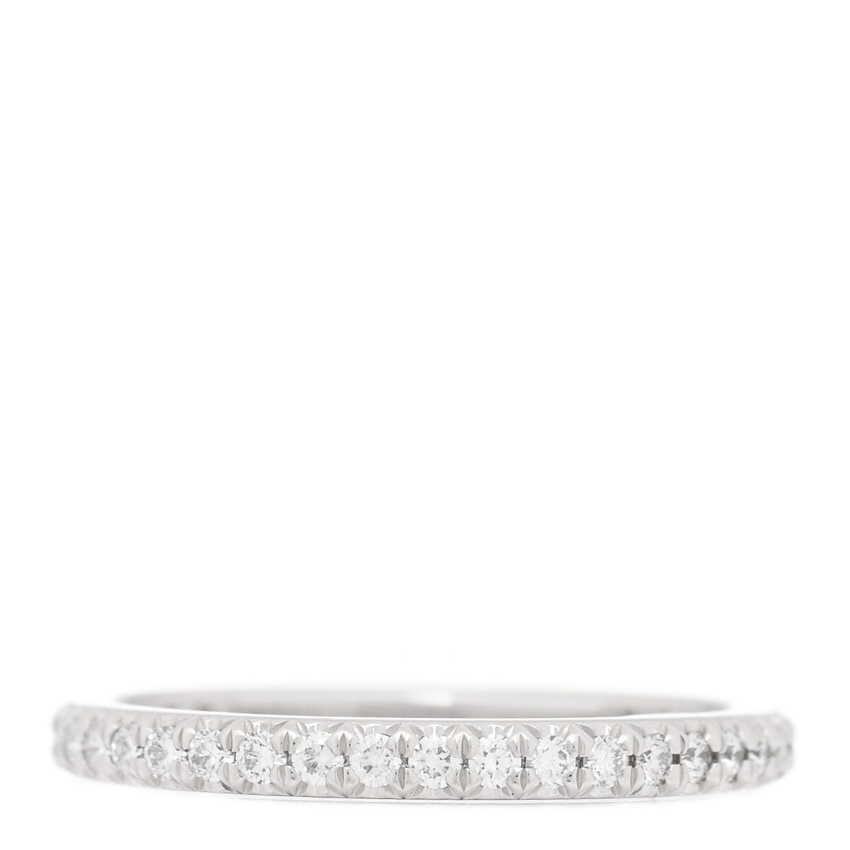 Tiffany Platinum Diamond 0.32ctw Soleste Eternity Band Ring 43 2.75