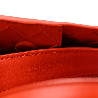 Bottega Veneta Nappa Intrecciato Small Andiamo Chain Bag Orange
