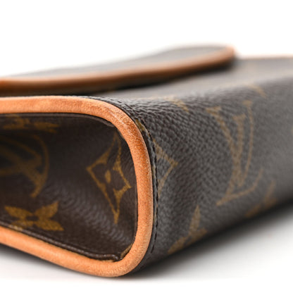Louis Vuitton Monogram Pochette Florentine S Brown