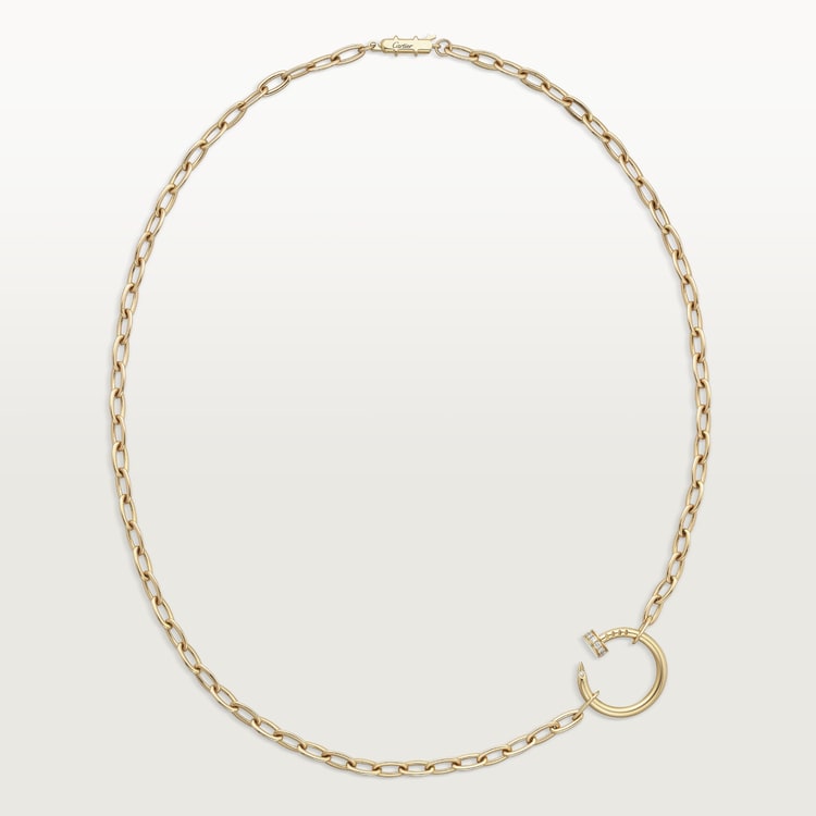 18K Gold Diamonds Cartier Juste un Clou Necklace