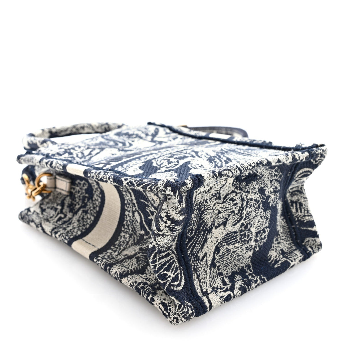 Christian Dior Canvas Mini Book Tote Phone Bag Blue