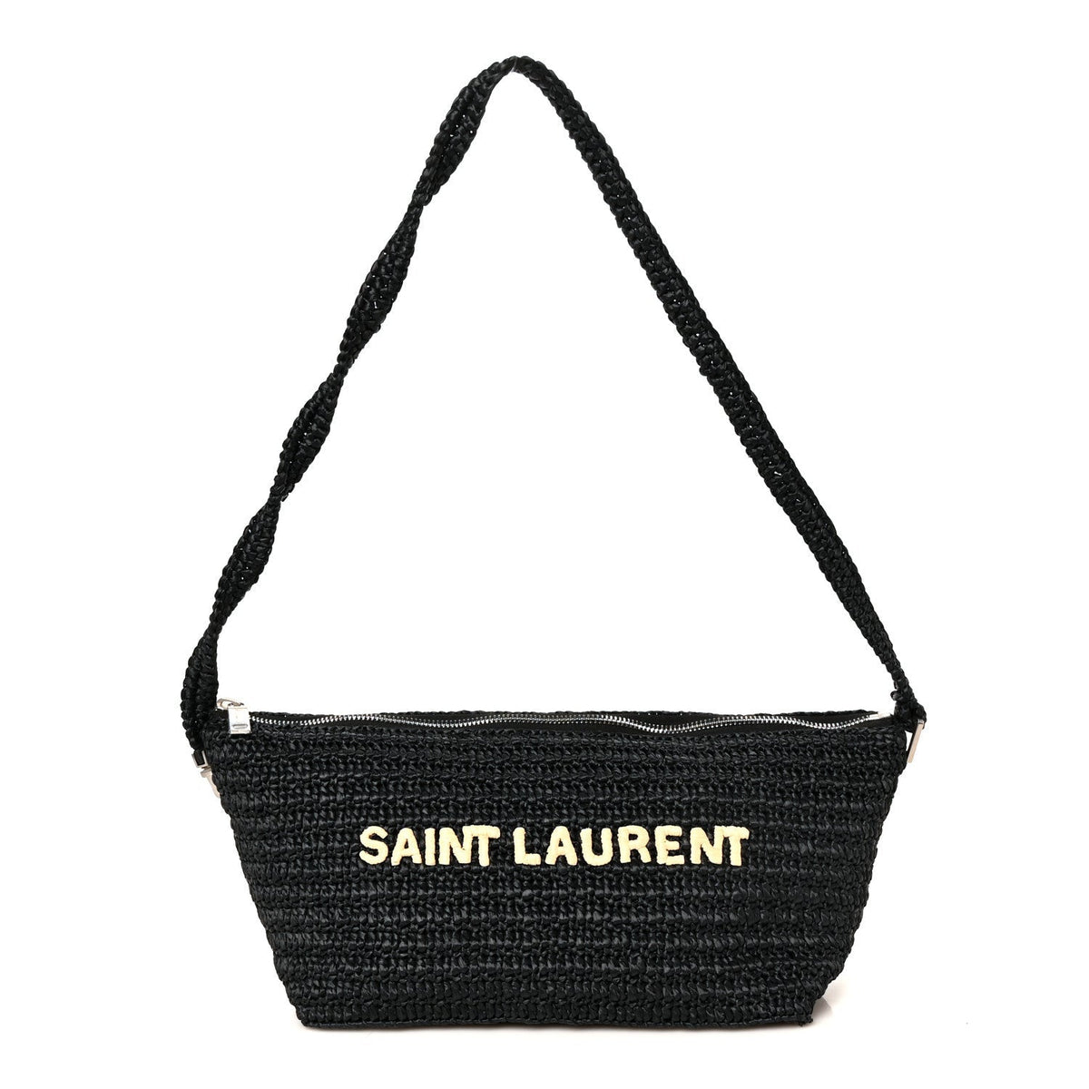 Saint Laurent Raffia Le Crossbody Black 1919393