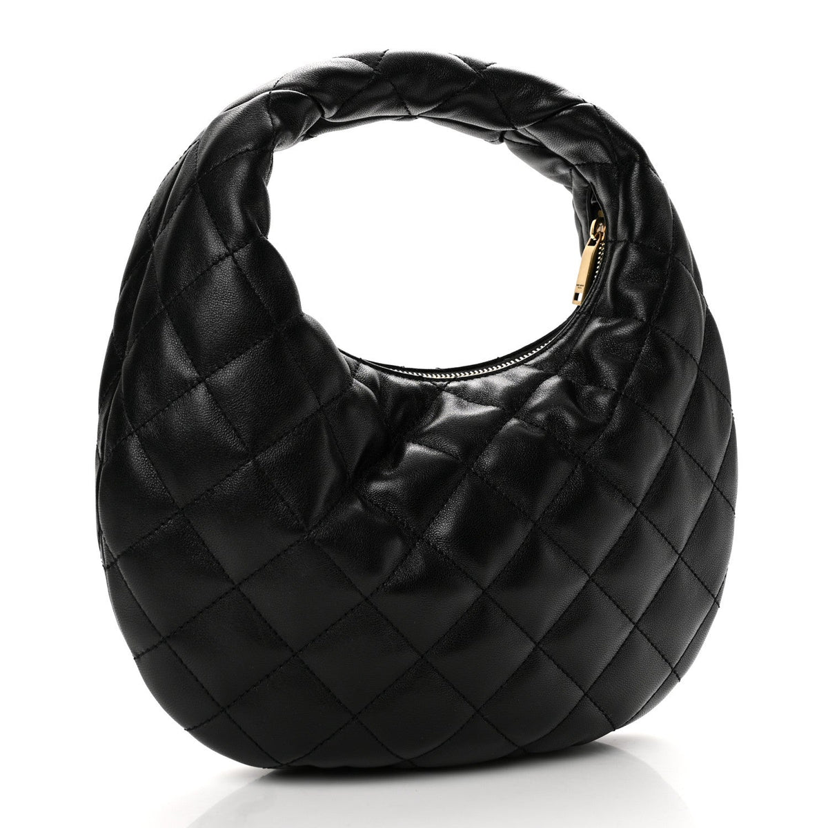 Saint Laurent Lambskin Quilted Icarino Bag Black