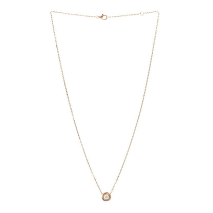 Cartier 18K Tricolor Gold Diamond Trinity De Cartier Pendant Necklace