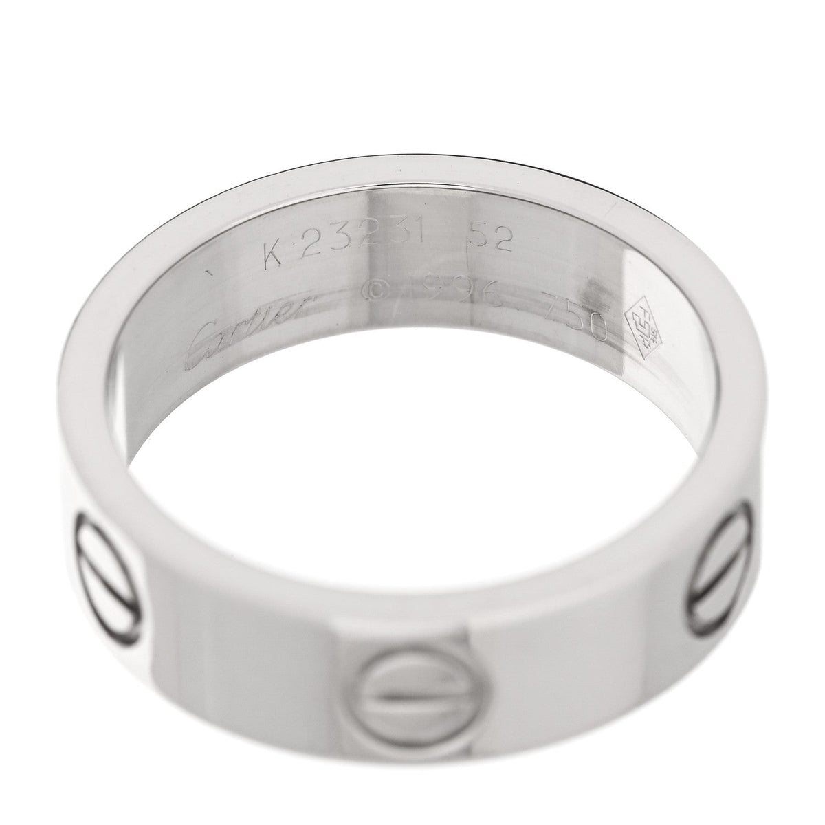 Cartier 18K White Gold 5.5mm LOVE Ring
