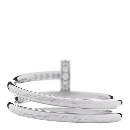 Cartier 18K White Gold Diamond Double Juste Un Clou Ring