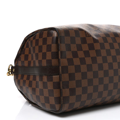 Louis Vuitton Damier Ebene Speedy Bandouliere 35 Brown