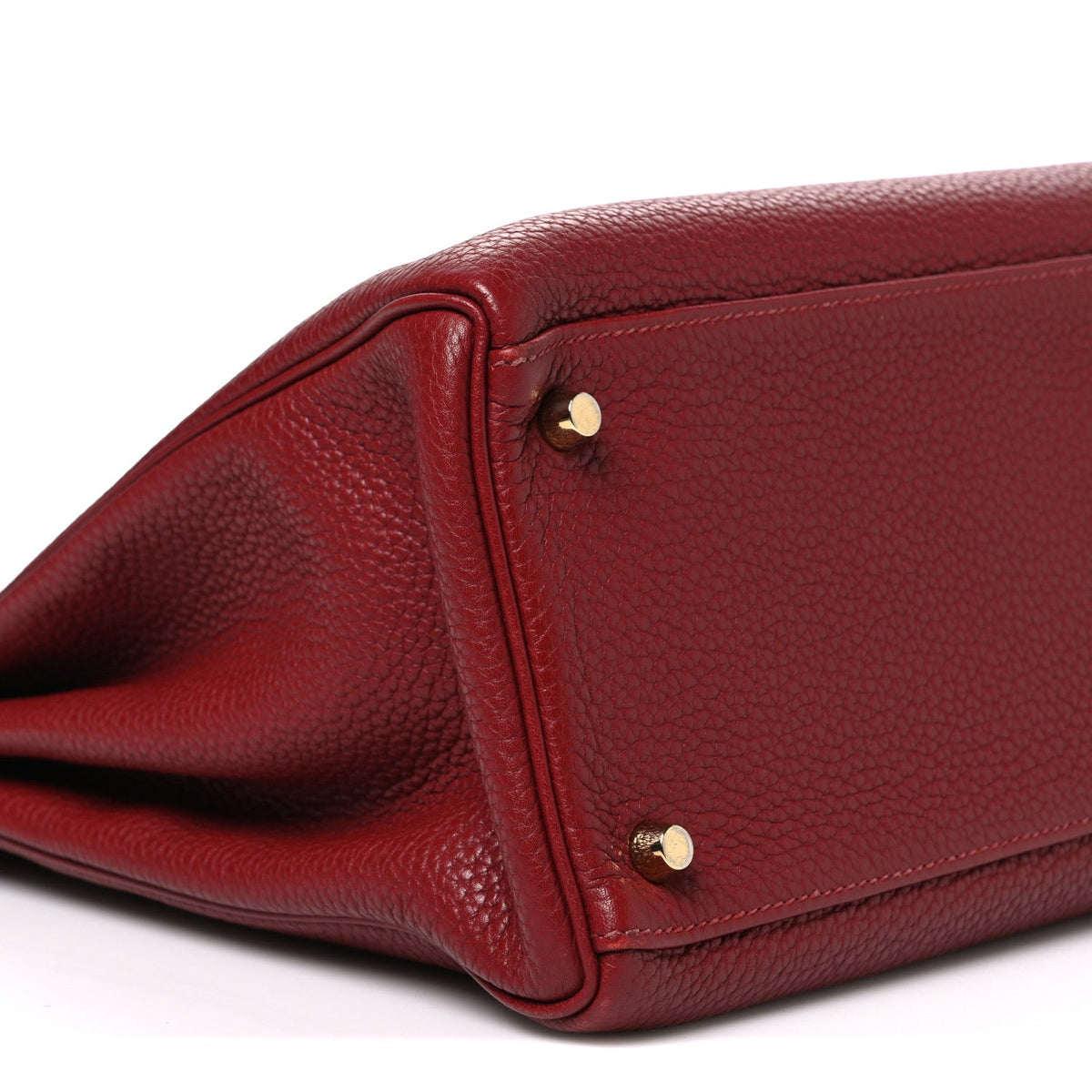 Hermes Taurillon Clemence Retourne Kelly 35 Rouge Garance