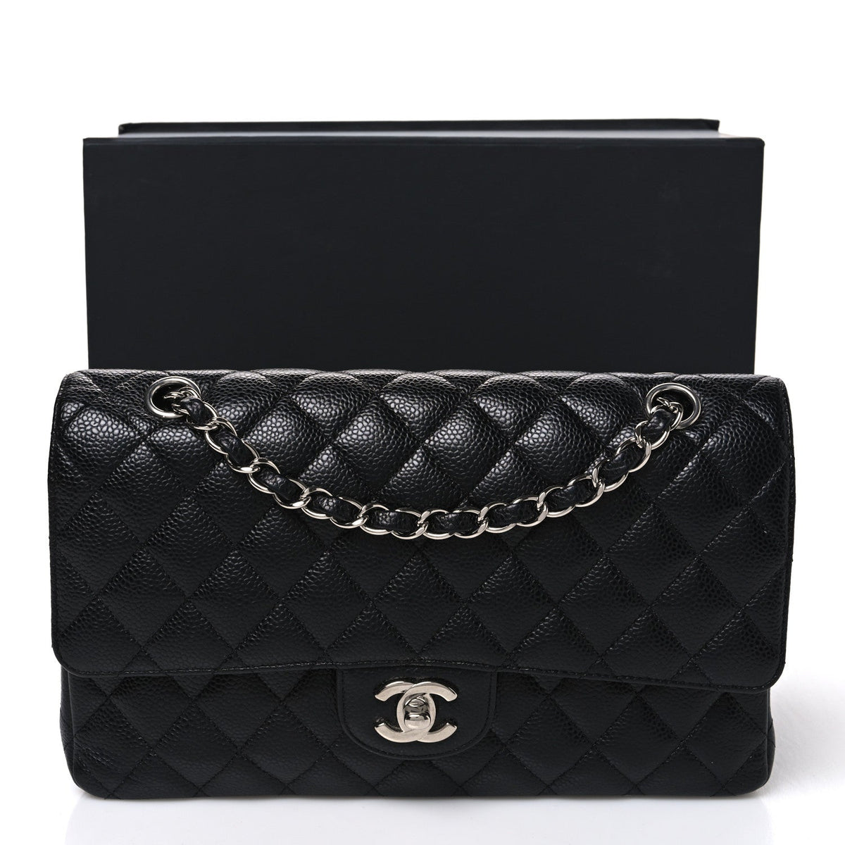 Chanel Caviar Quilted Medium Double Flap Bag Black
