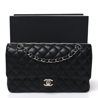 Chanel Caviar Quilted Medium Double Flap Bag Black
