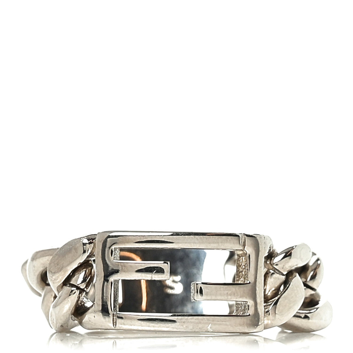 FendiMetal FF Chain Ring S Silver