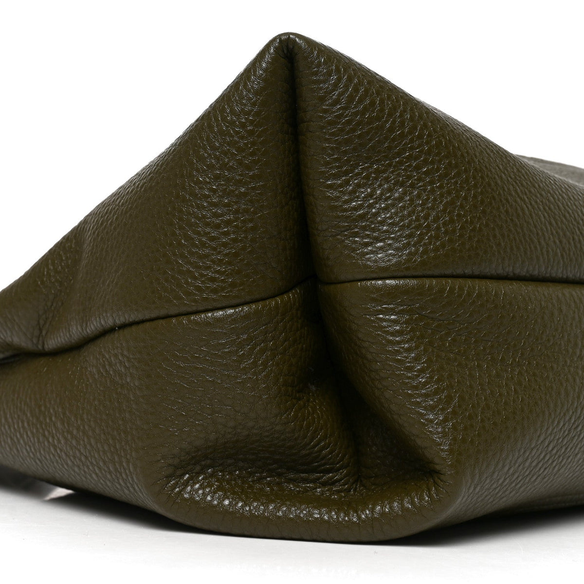 Gucci Grained Calfskin Softbit Maxi Shoulder Bag Forest Green