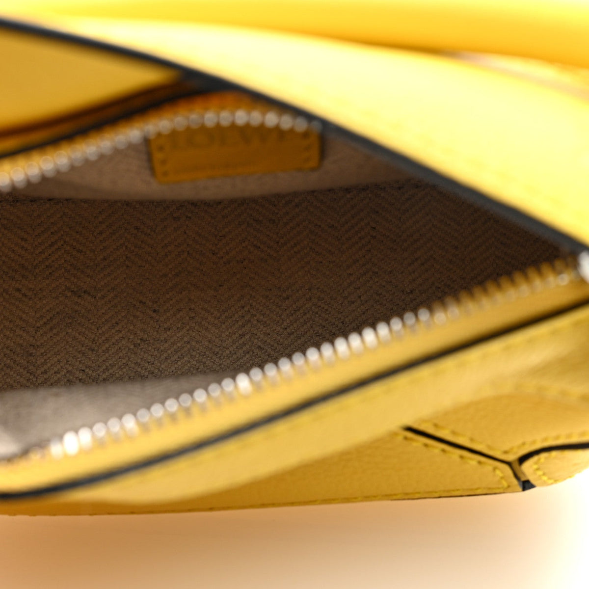 Loewe Calfskin Nano Puzzle Bag Yellow