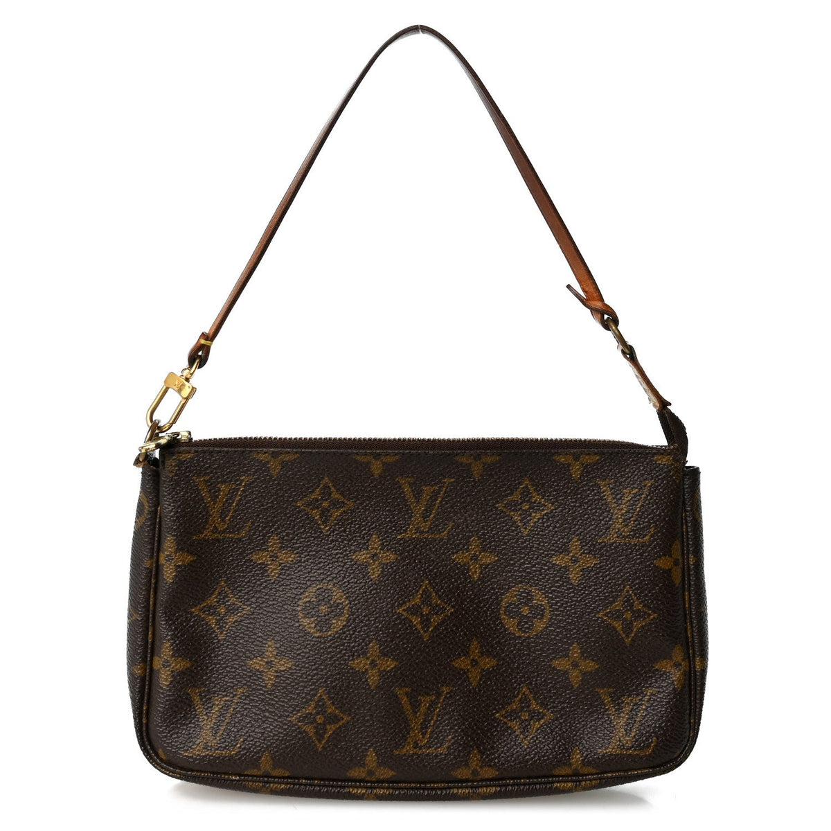 Louis Vuitton Monogram Pochette Accessories Bag Brown