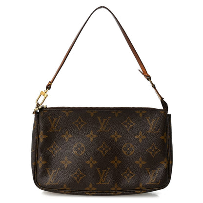 Louis Vuitton Monogram Pochette Accessories Bag Brown
