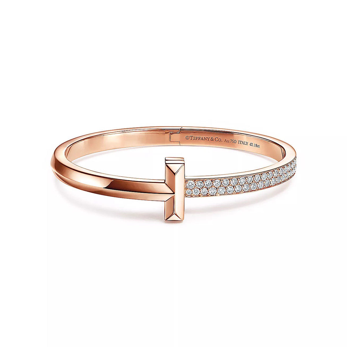 18K Gold Diamond Tiffany T1 Bracelet