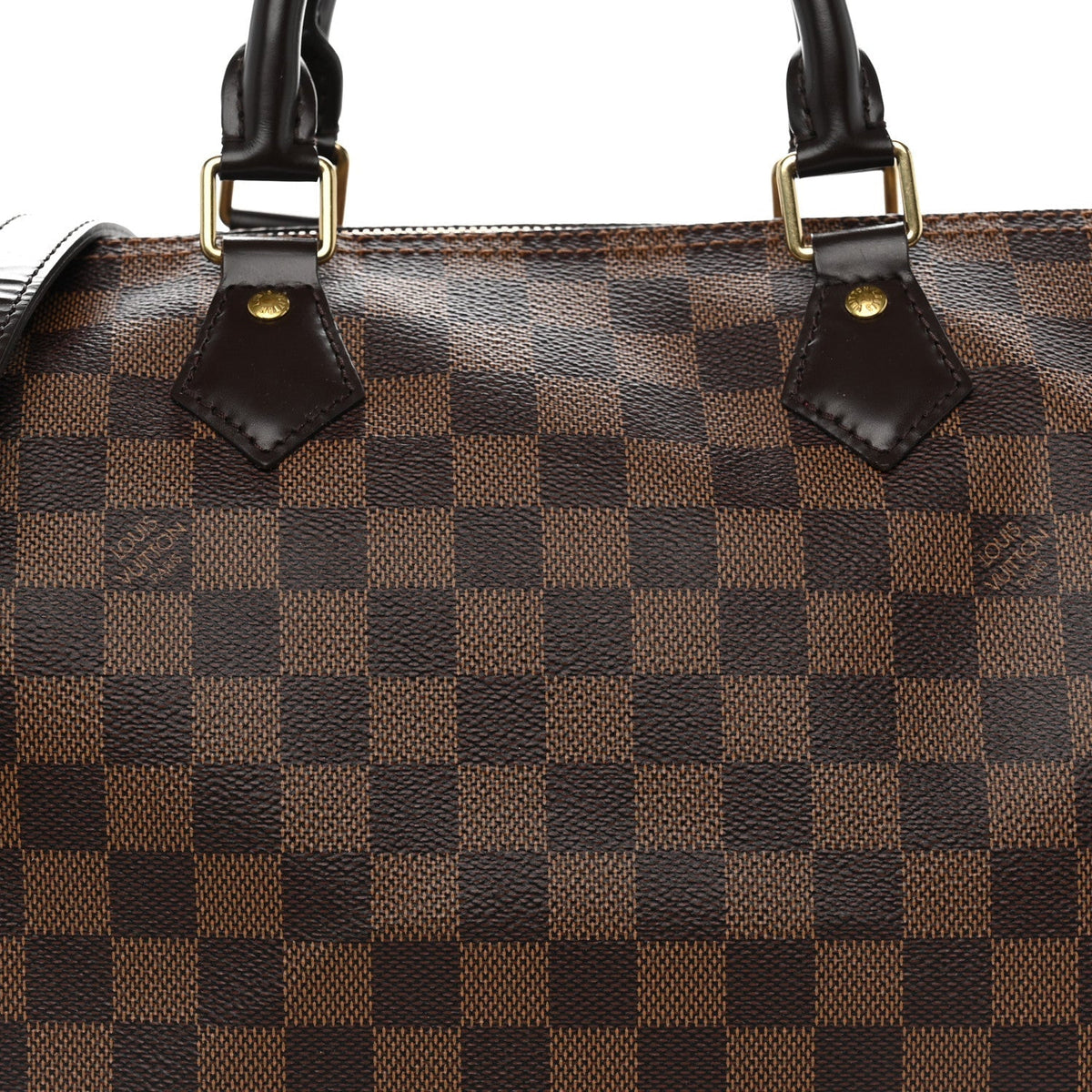 Louis Vuitton Damier Ebene Speedy Bandouliere 30 Brown