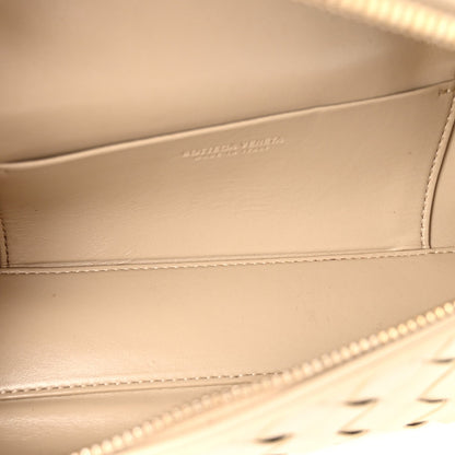 Bottega Veneta Calfskin Intrecciato Bang Bang Vanity Case Ecru