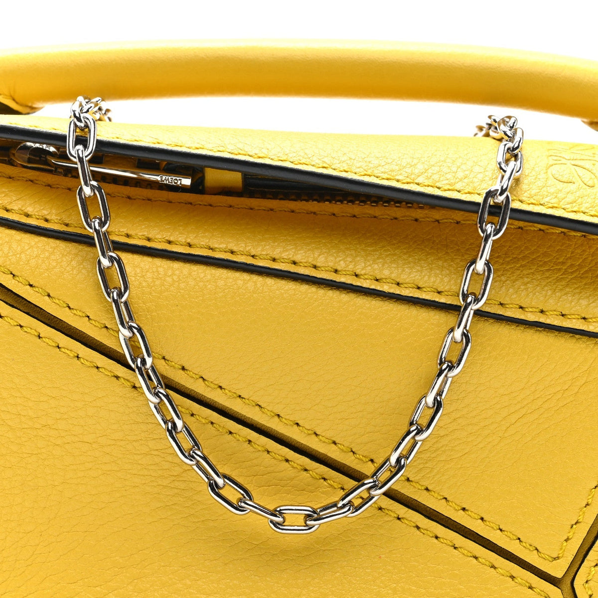 Loewe Calfskin Nano Puzzle Bag Yellow