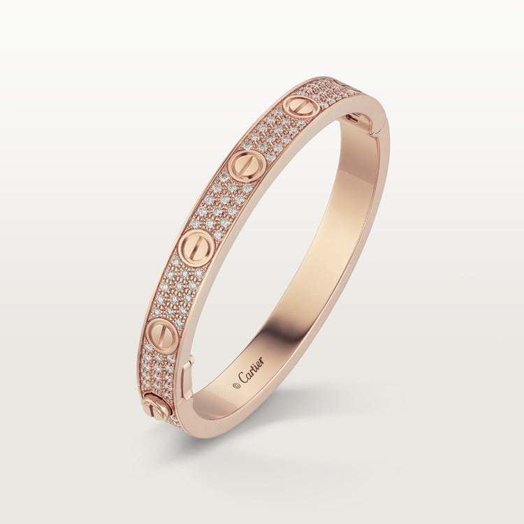 18K Gold Diamonds Cartier Love Bracelet