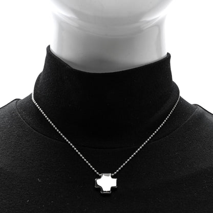 Tiffany Sterling Silver Square Cross Pendant Necklace