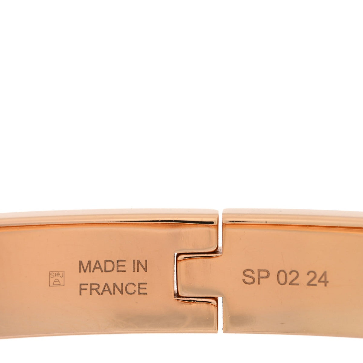 Hermes Enamel Mini Clic Kelly Bracelet PM Marron Glace