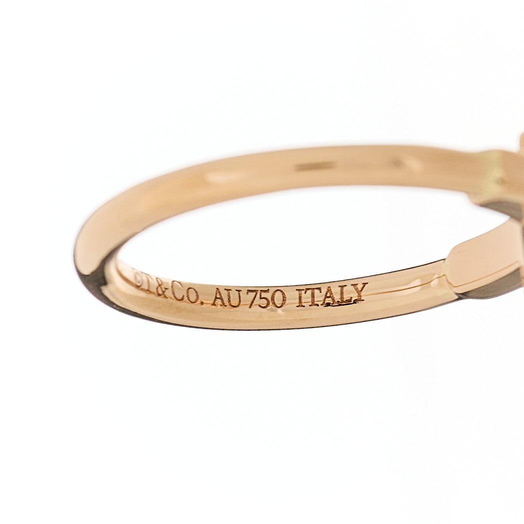 Tiffany 18K Rose Gold T Wire Ring 4