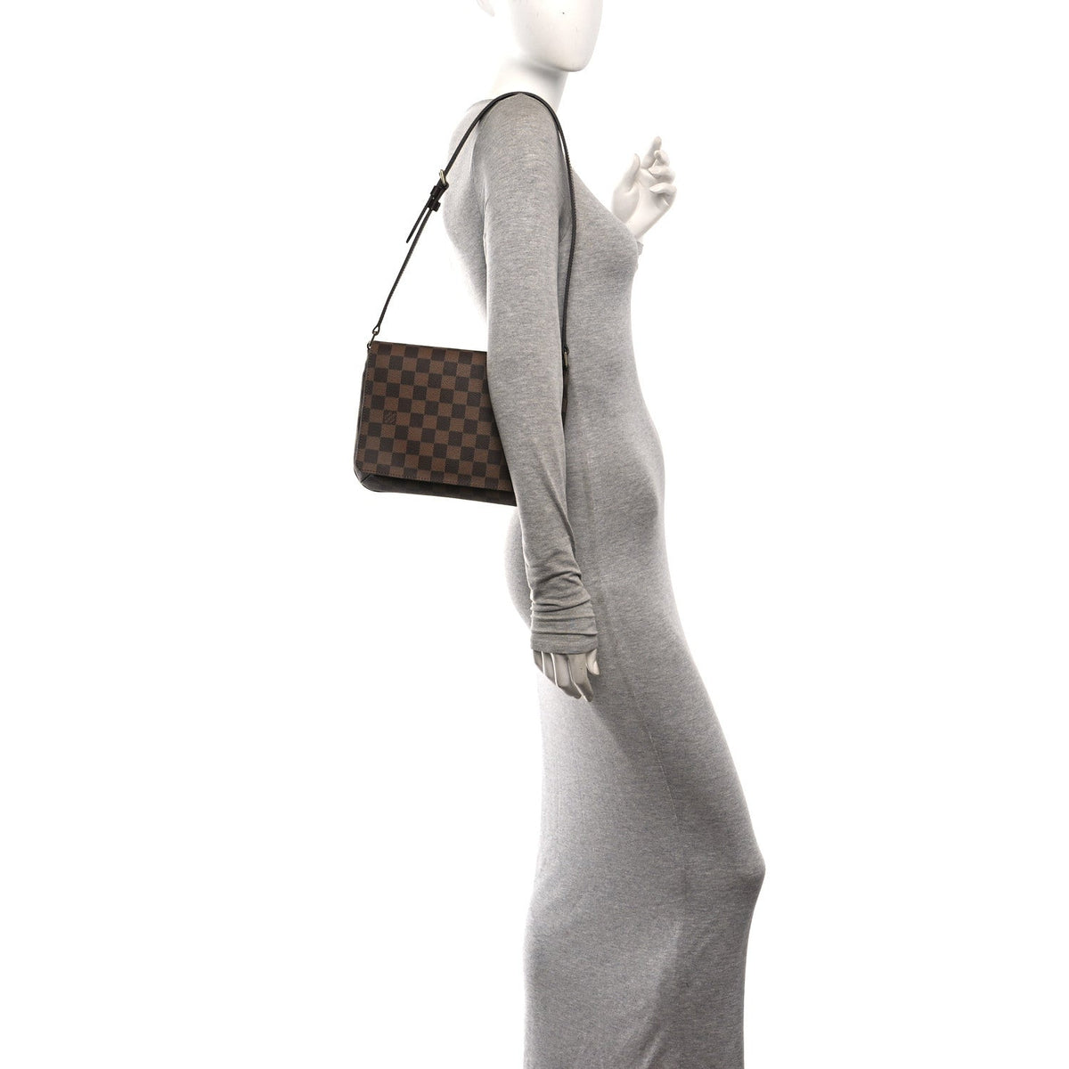 Louis Vuitton Damier Ebene Musette Tango Crossbody Shoulder Bag
