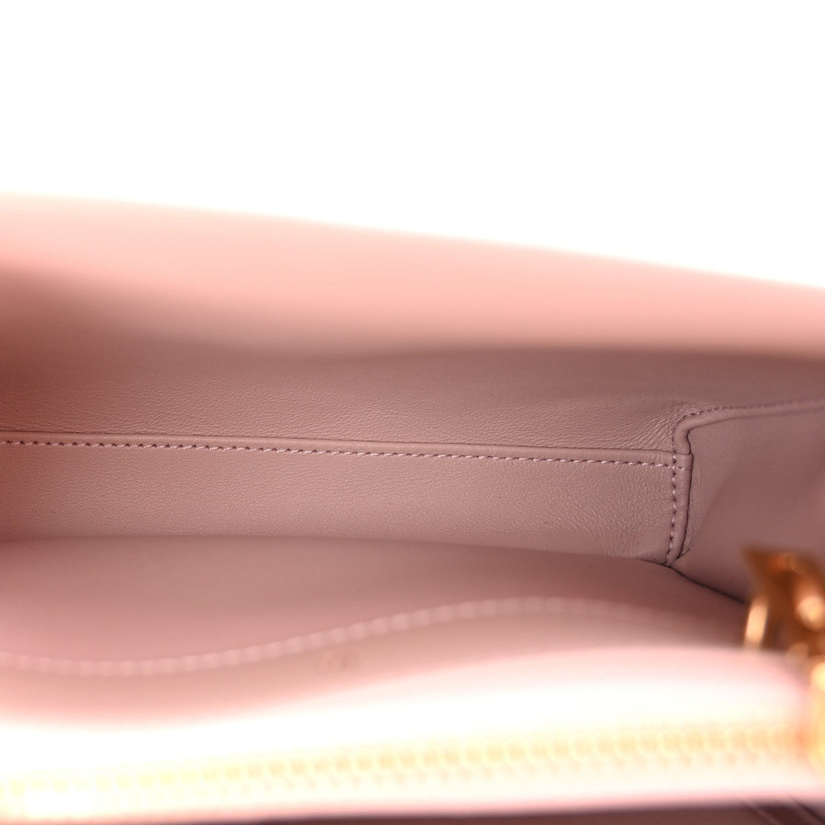 Celine Satinated Calfskin Mini 16 Top Handle Bag Bleached Pink