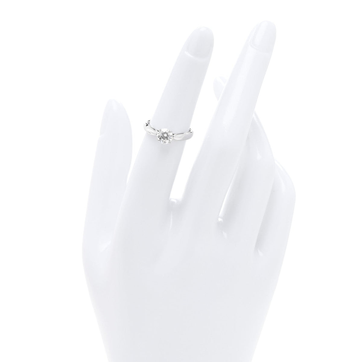 Tiffany Platinum Diamond .71ct Solitaire Engagement Ring 5