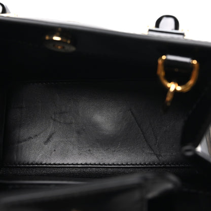 Gucci Polished Calfskin Small Diana Tote Bag Black
