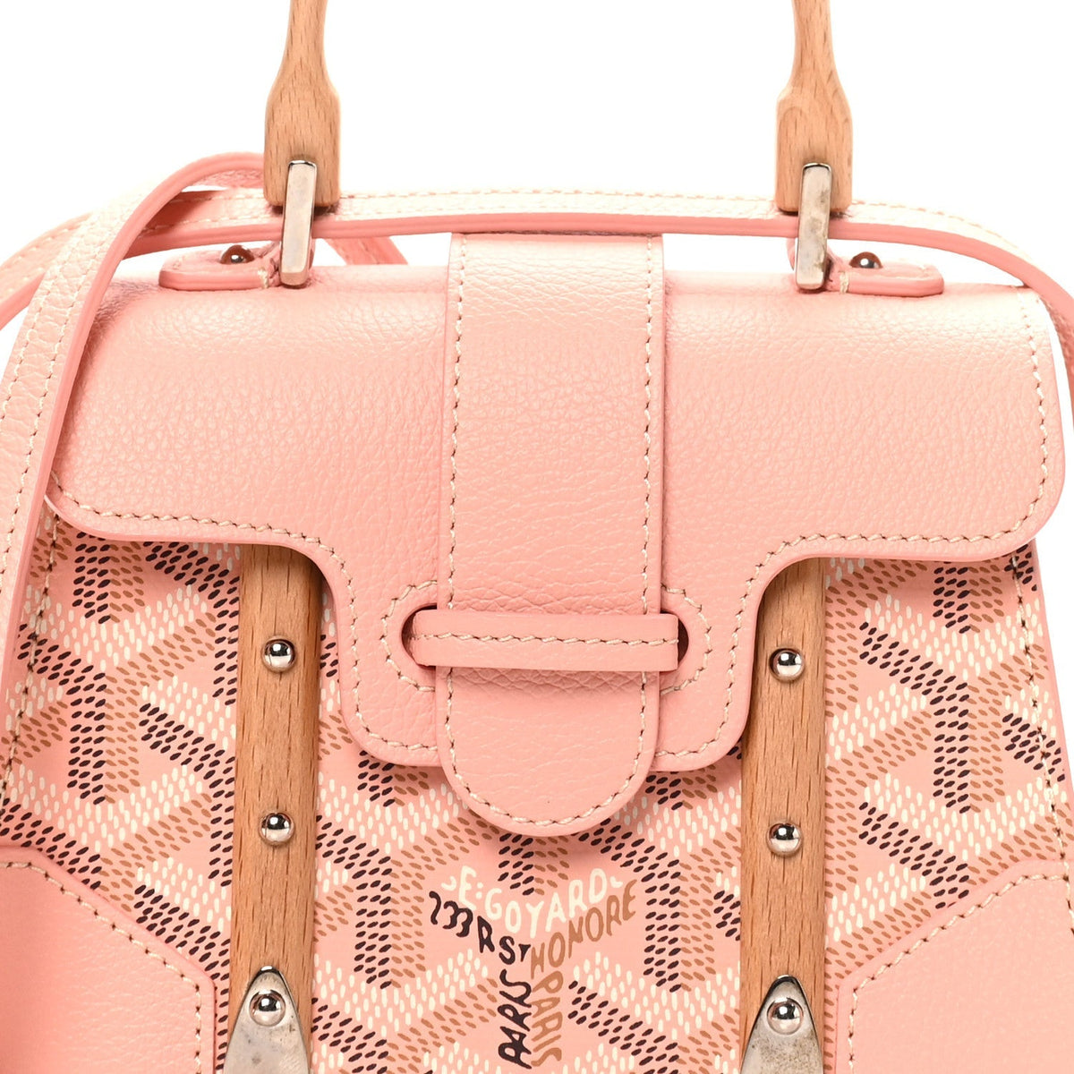 Goyard Goyardine Structure Nano Saigon Bag Powder Pink