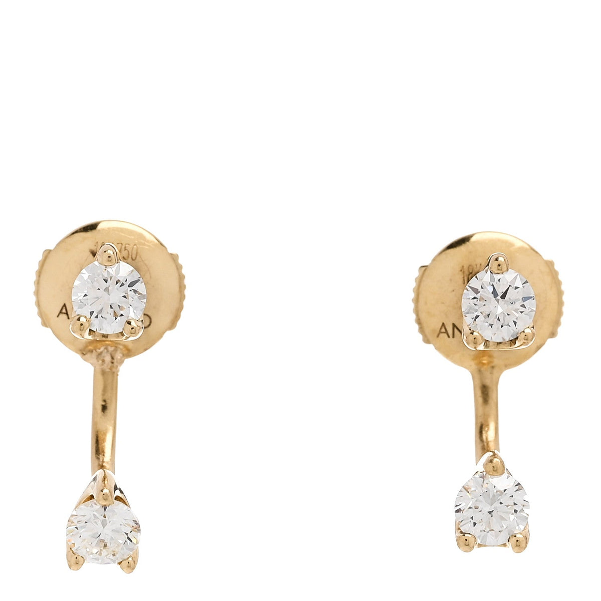 Anita Ko18K Yellow Gold Diamond Classic Round Orbit Earrings