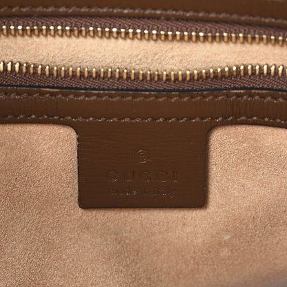 Gucci GG Supreme Monogram Small Jackie 1961 Hobo Bag Beige Ebony Brown Sugar