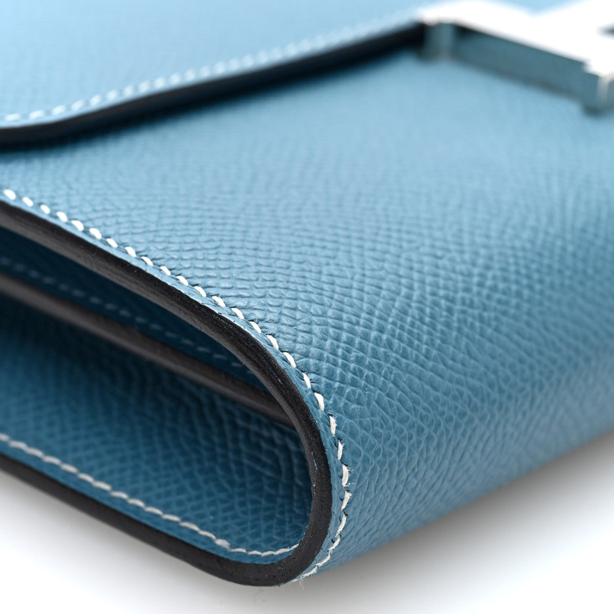 Hermes Epsom Constance Wallet To Go New Blue Jean
