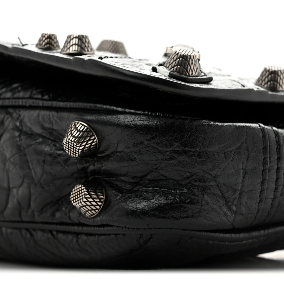 Balenciaga Agneau Arena XS Le Cagole Flap Bag Black 1984028