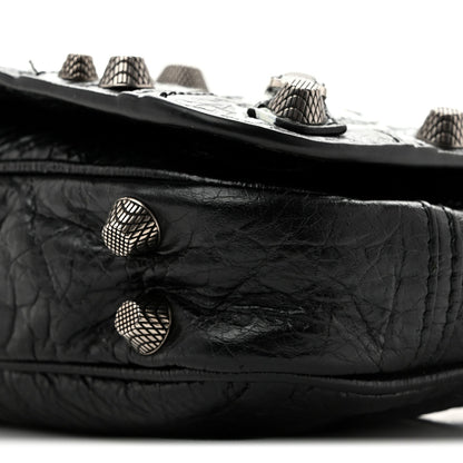 Balenciaga Agneau Arena XS Le Cagole Flap Bag Black 1984028
