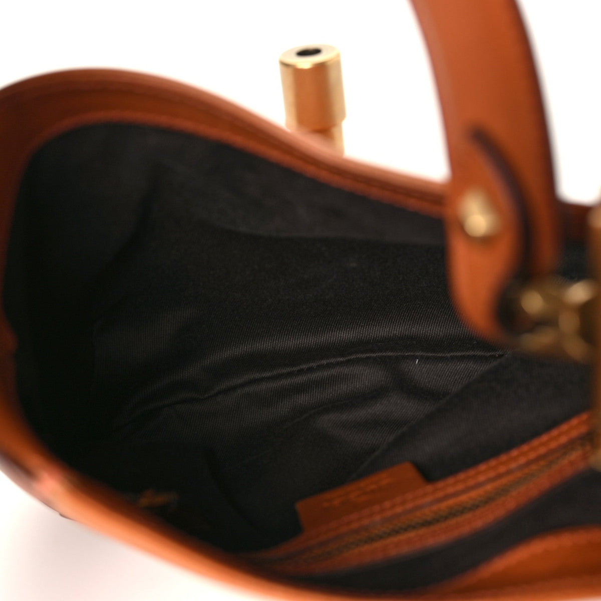 Gucci Calfskin Mini Piston Lock Jackie O Hobo Tan