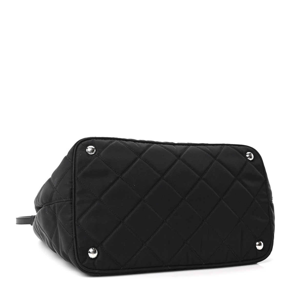 Prada Nylon Tessuto Impuntu Quilted Tote Black
