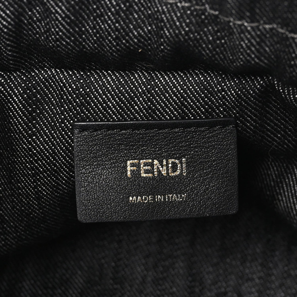 Fendi Denim Small Mamma Baguette Dark Blue