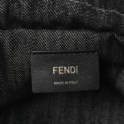 Fendi Denim Small Mamma Baguette Dark Blue